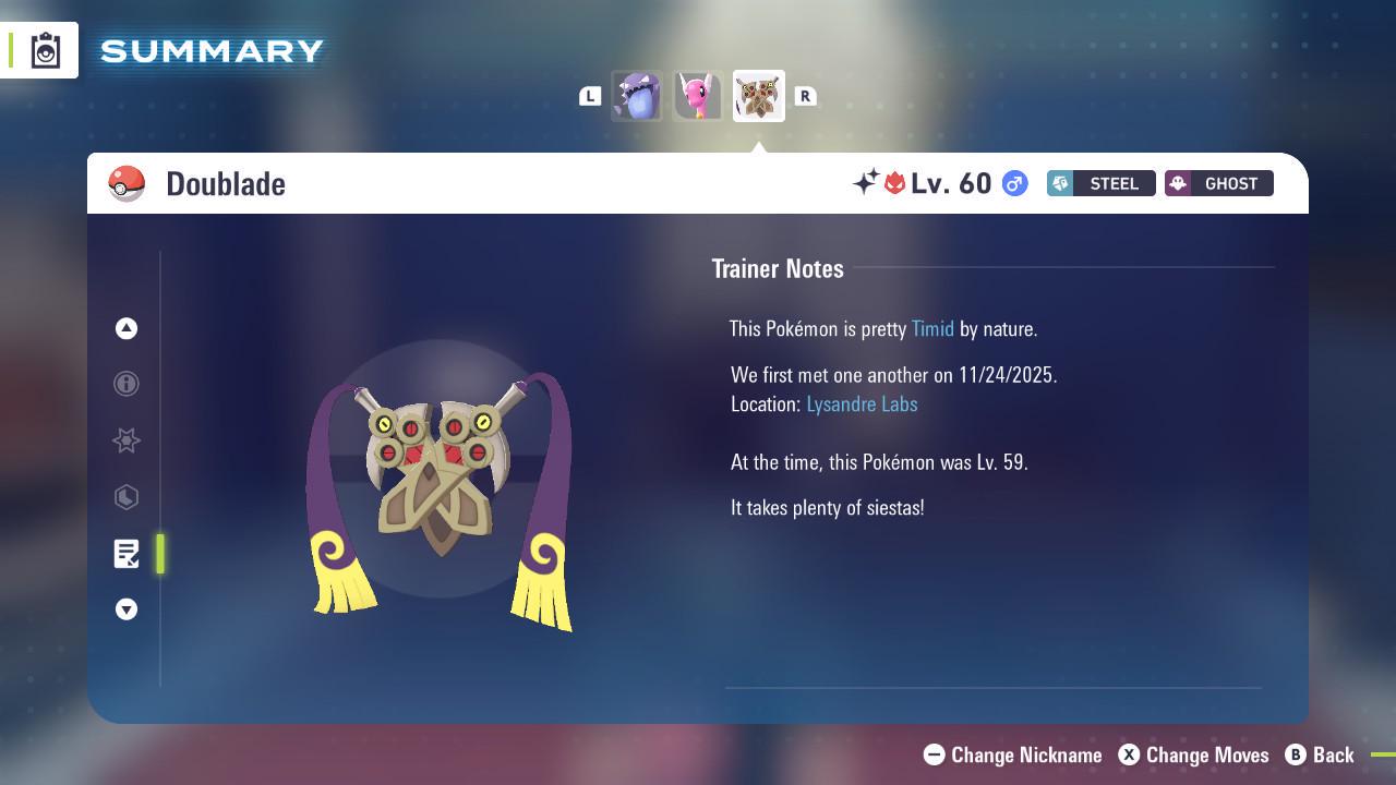 Shiny Alpha Doublade Pokémon Legends ZA 6IV Competitive Battle Ready - Pokémon Legends: Z-A digital Pokémon trade image 4