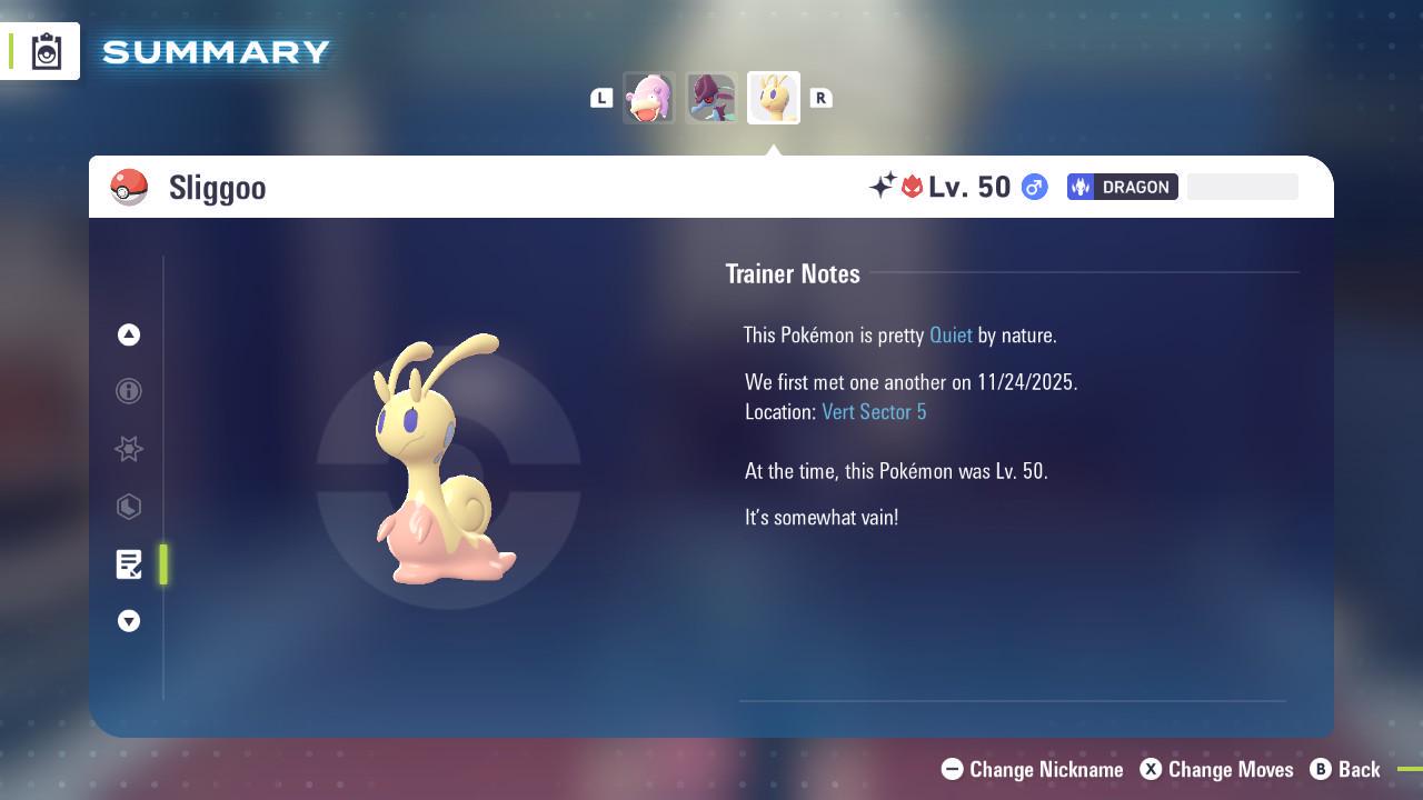 Shiny Alpha Sliggoo Pokémon Legends ZA 6IV Competitive Battle Ready - Pokémon Legends: Z-A digital Pokémon trade image 4