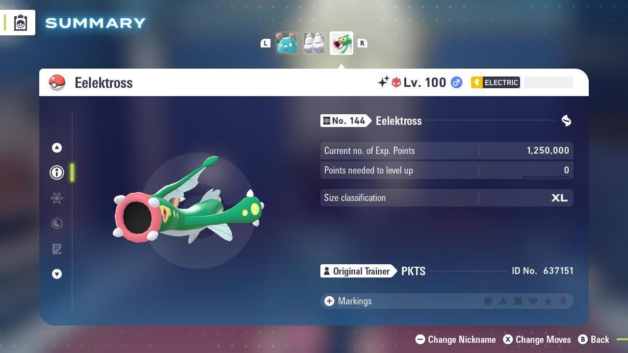 Shiny Alpha Eelektross Pokémon Legends ZA 6IV Competitive Battle Ready - Pokémon Legends: Z-A digital Pokémon trade image 3
