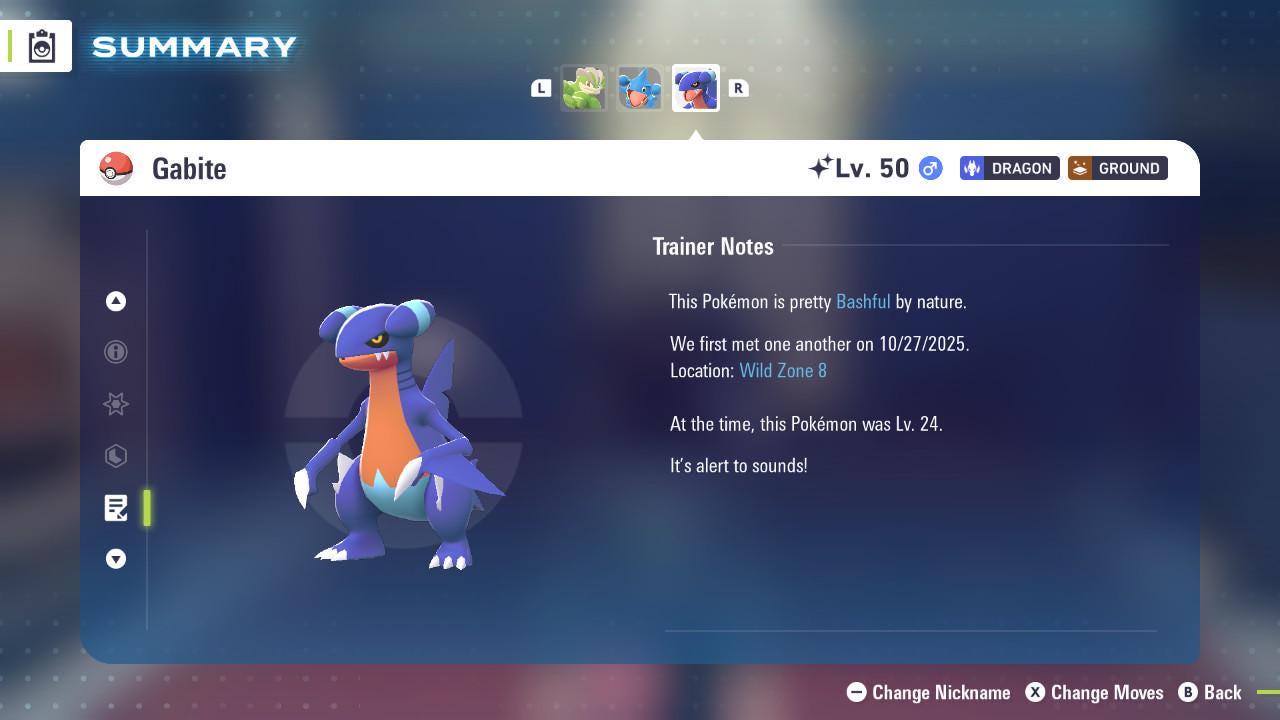 Shiny GABITE Pokémon Legends ZA 6IV Competitive Battle Ready - Pokémon Legends: Z-A digital Pokémon trade image 4