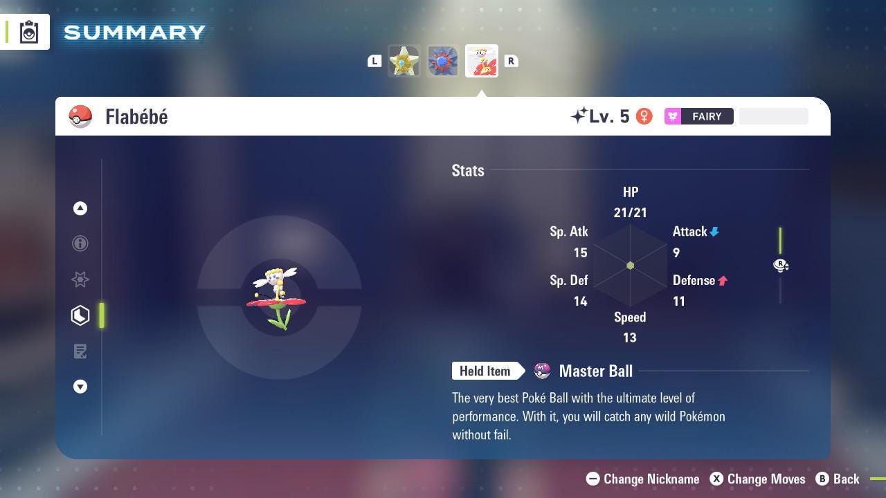 Shiny Red FLABEBE Pokémon Legends ZA 6IV Competitive Battle Ready - Pokémon Legends: Z-A digital Pokémon trade by