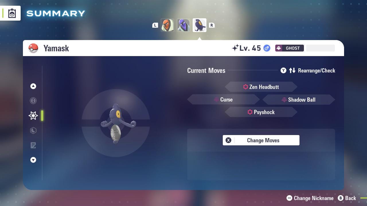 Shiny Yamask Pokemon Legends ZA Mega Dimension DLC 6IV Competitive Battle Ready - Pokémon Legends: Z-A digital Pokémon trade