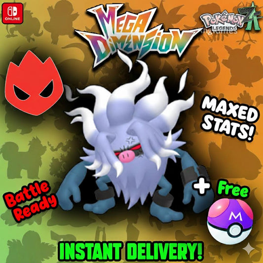 Alpha Annihilape Shiny 6IV Pokemon Legends ZA Mega Dimension DLC Pokemon Legends - Pokémon Legends: Z-A digital Pokémon trade
