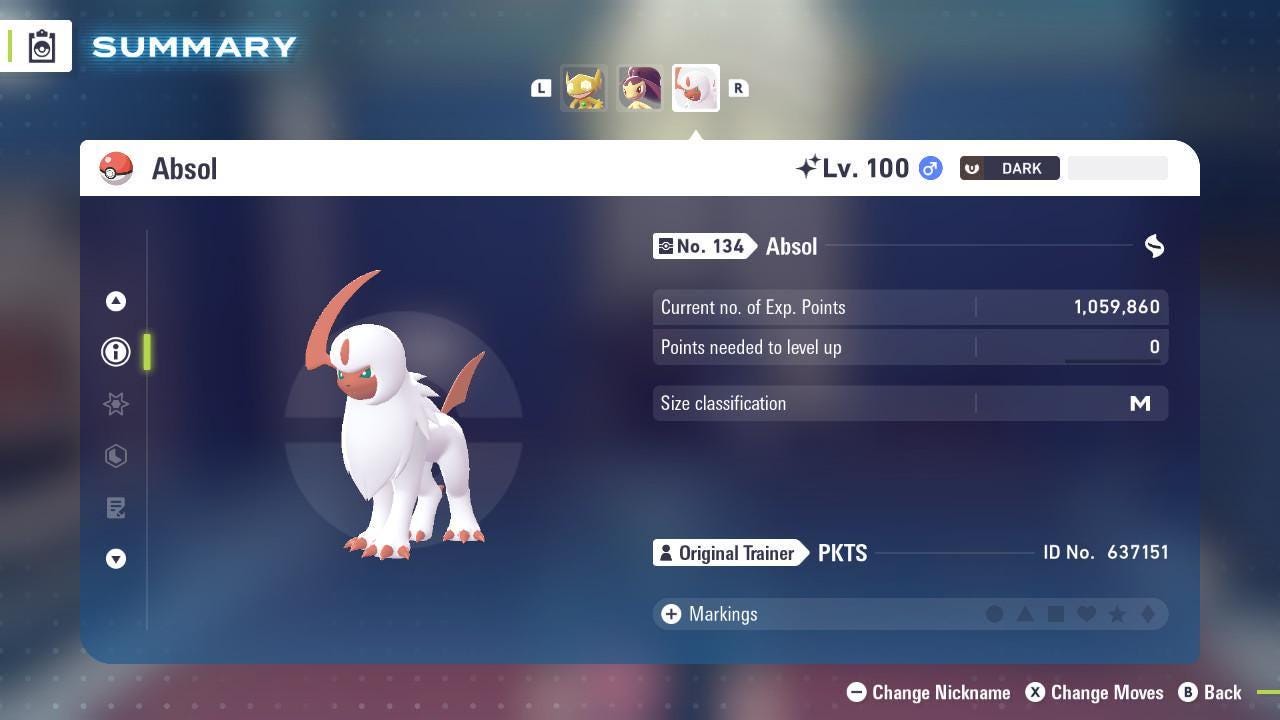 Shiny ABSOL Pokémon Legends ZA 6IV Competitive Battle Ready - Pokémon Legends: Z-A digital Pokémon trade image 3