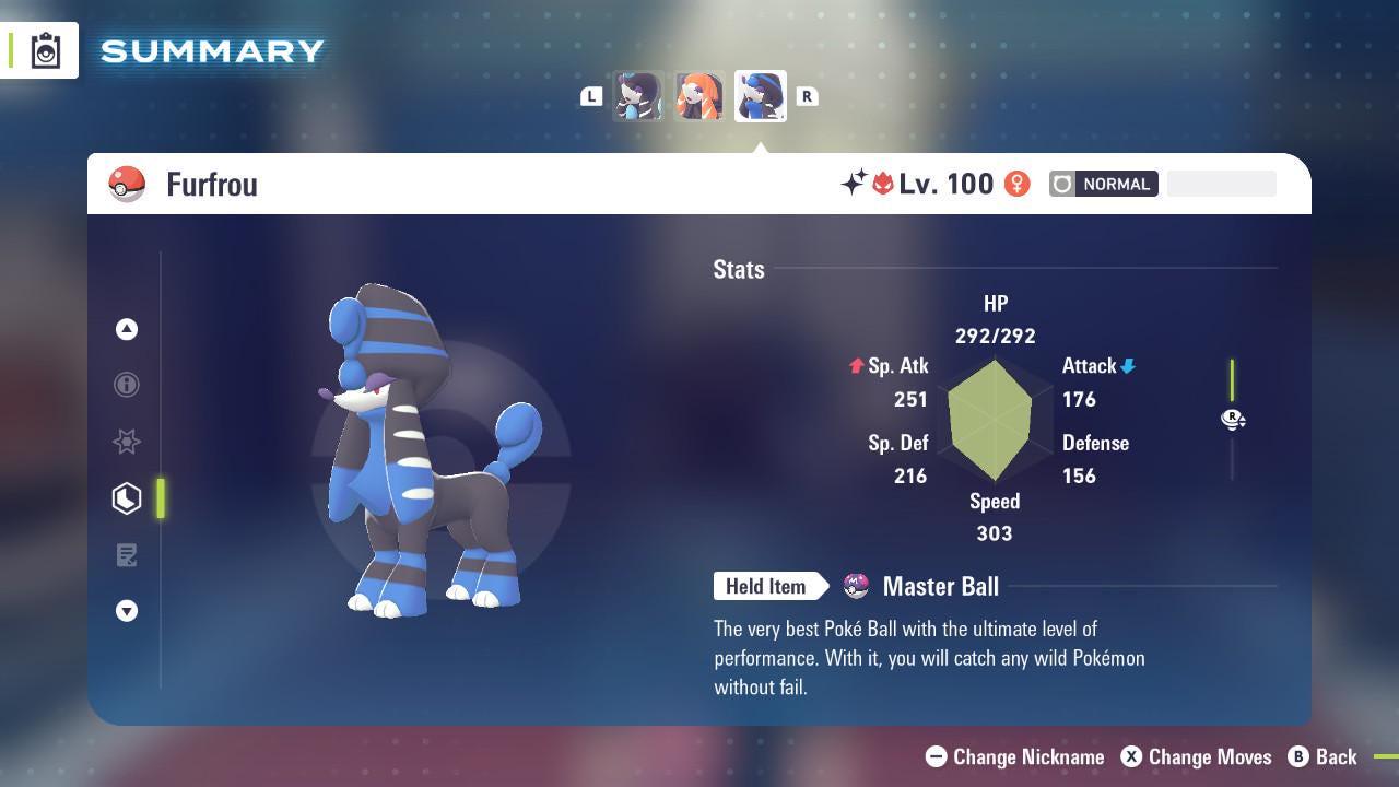 Shiny Alpha Pharoa Furfrou Pokémon Legends ZA 6IV Competitive Battle Ready - Pokémon Legends: Z-A digital Pokémon trade by