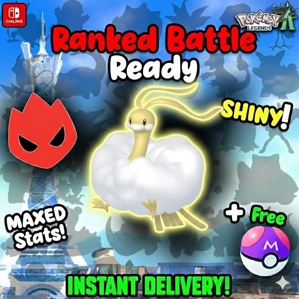 Shiny Alpha Altaria Pokémon Legends ZA 6IV Competitive Battle Ready - Pokémon Legends: Z-A digital Pokémon trade by