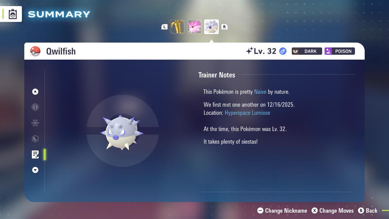 Shiny Hisuian Qwilfish Pokémon Legends ZA 6IV Competitive Battle Ready - Pokémon Legends: Z-A digital Pokémon trade image 4