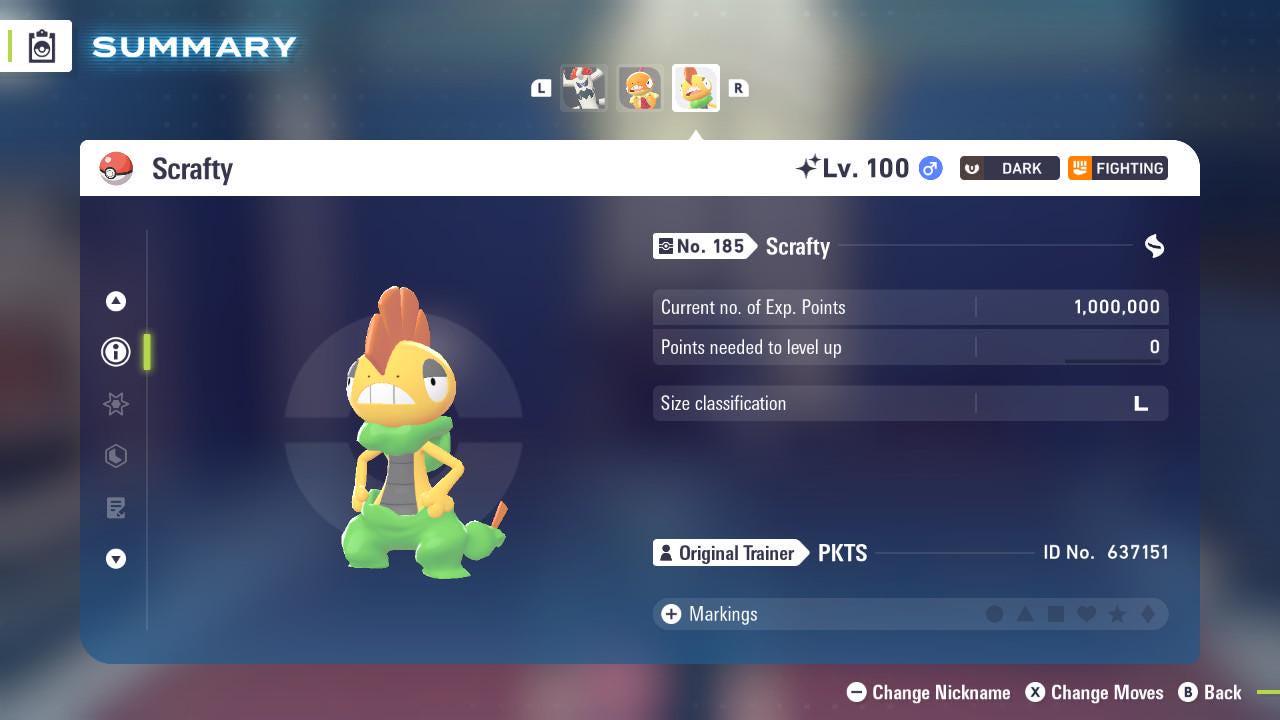 Shiny SCRAFTY Pokémon Legends ZA 6IV Competitive Battle Ready - Pokémon Legends: Z-A digital Pokémon trade image 2