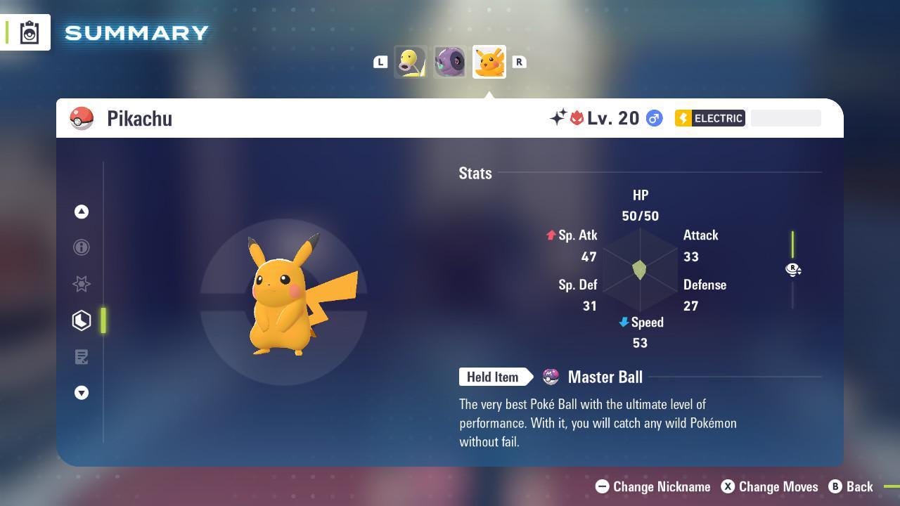 Shiny Alpha Pikachu Pokémon Legends ZA 6IV Competitive Battle Ready - Pokémon Legends: Z-A digital Pokémon trade image 2