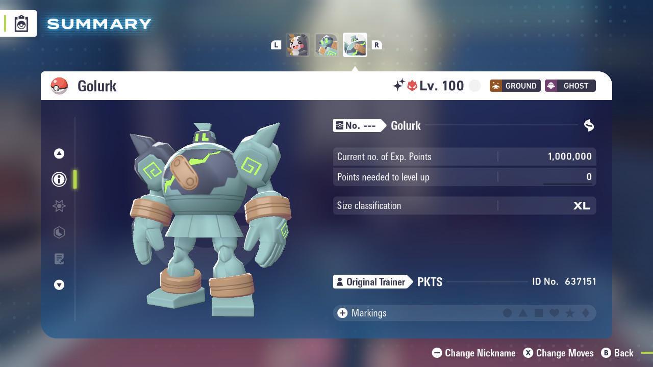 Shiny Alpha Golurk Pokemon Legends Za Mega Dimension DLC 6IV Competitive Battle - Pokémon Legends: Z-A digital Pokémon trade