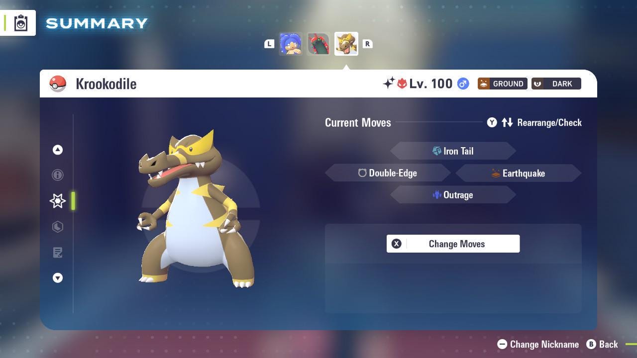 Shiny Alpha Krookodile Pokémon Legends ZA 6IV Competitive Battle Ready - Pokémon Legends: Z-A digital Pokémon trade image 3