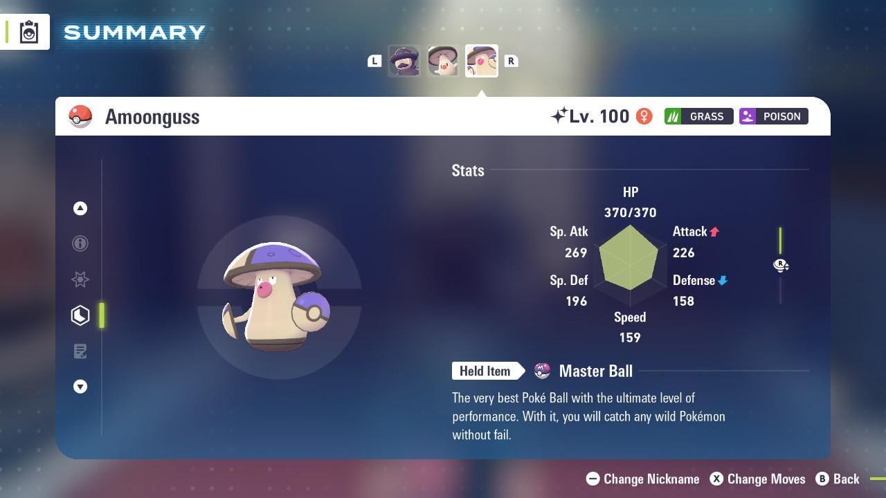 Shiny Amoonguss Pokemon Legends ZA Mega Dimension DLC 6IV Competitive Battle Ready - Pokémon Legends: Z-A digital Pokémon
