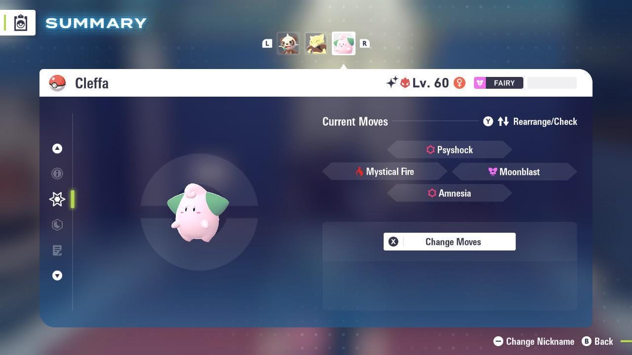 Shiny Alpha Cleffa Pokémon Legends ZA 6IV Competitive Battle Ready - Pokémon Legends: Z-A digital Pokémon trade image 4