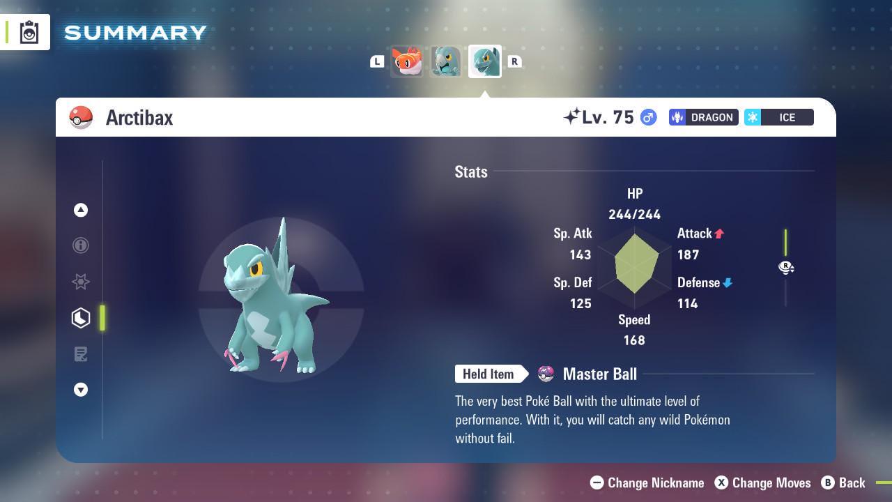 Shiny Arctibax Pokemon Legends ZA Mega Dimension DLC 6IV Competitive Battle Ready - Pokémon Legends: Z-A digital Pokémon