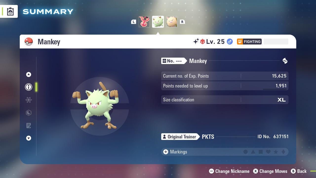 Shiny Alpha Mankey Pokemon Legends Za Mega Dimension DLC 6IV Competitive Battle - Pokémon Legends: Z-A digital Pokémon trade