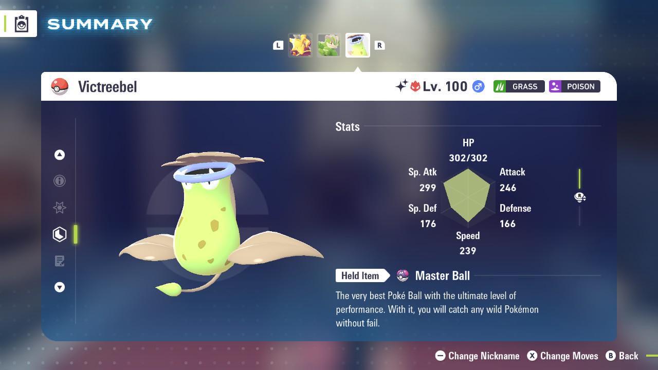 Shiny Alpha Victreebel Pokémon Legends ZA 6IV Competitive Battle Ready - Pokémon Legends: Z-A digital Pokémon trade image 2