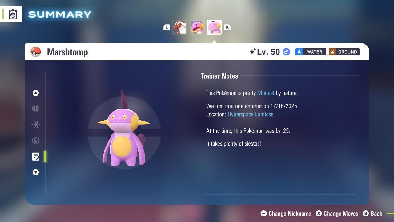 Shiny Marshtomp Pokemon Legends ZA Mega Dimension DLC 6IV Competitive Battle Ready - Pokémon Legends: Z-A digital Pokémon