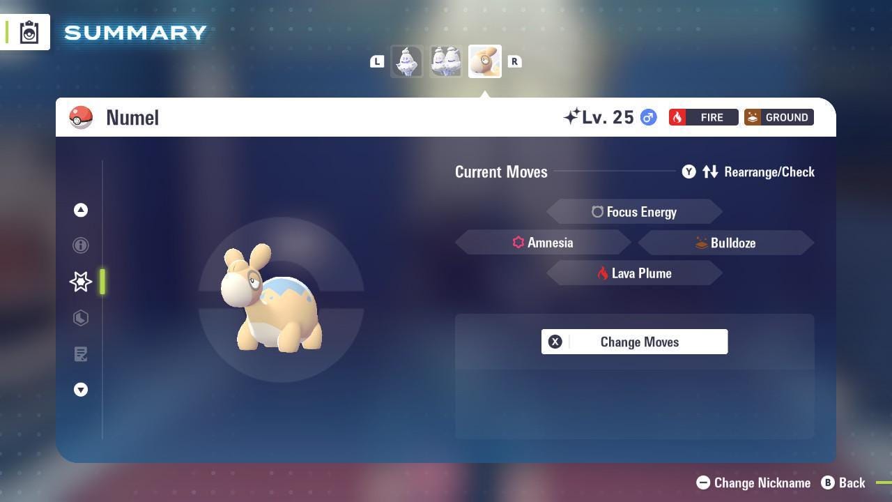 Shiny NUMEL Pokémon Legends ZA 6IV Competitive Battle Ready - Pokémon Legends: Z-A digital Pokémon trade image 3