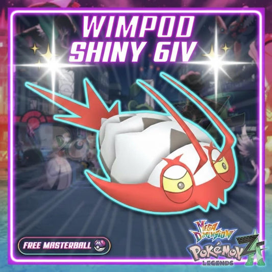 Shiny Wimpod Pokemon Legends ZA Mega Dimension DLC 6IV Competitive Battle Ready - Pokémon Legends: Z-A digital Pokémon trade