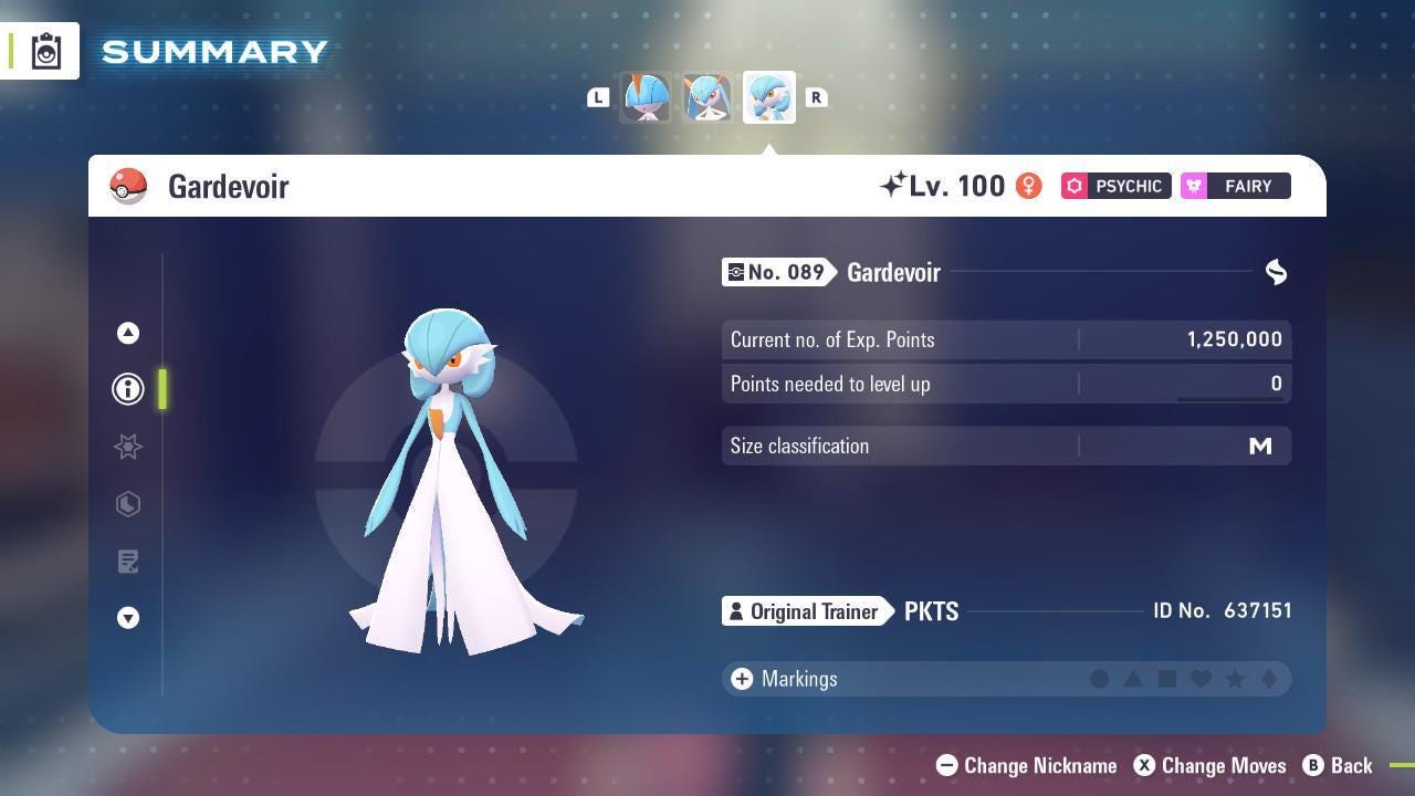 Shiny GARDEVOIR Pokémon Legends ZA 6IV Competitive Battle Ready - Pokémon Legends: Z-A digital Pokémon trade image 3