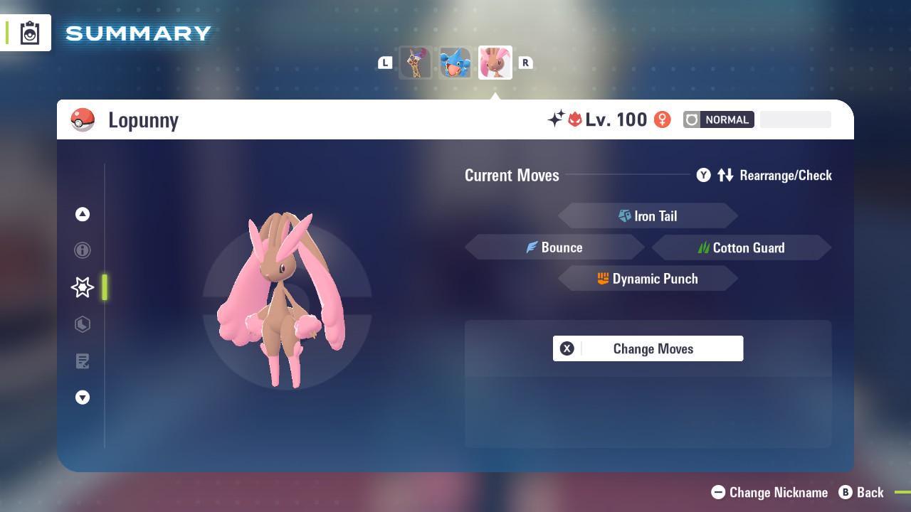 Shiny Alpha Lopunny Pokémon Legends ZA 6IV Competitive Battle Ready - Pokémon Legends: Z-A digital Pokémon trade image 4