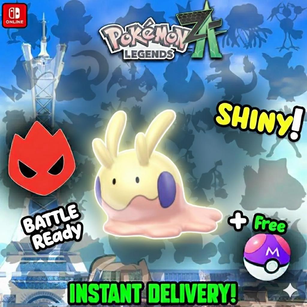 Shiny Alpha Goomy Pokémon Legends ZA 6IV Competitive Battle Ready - Pokémon Legends: Z-A digital Pokémon trade by
