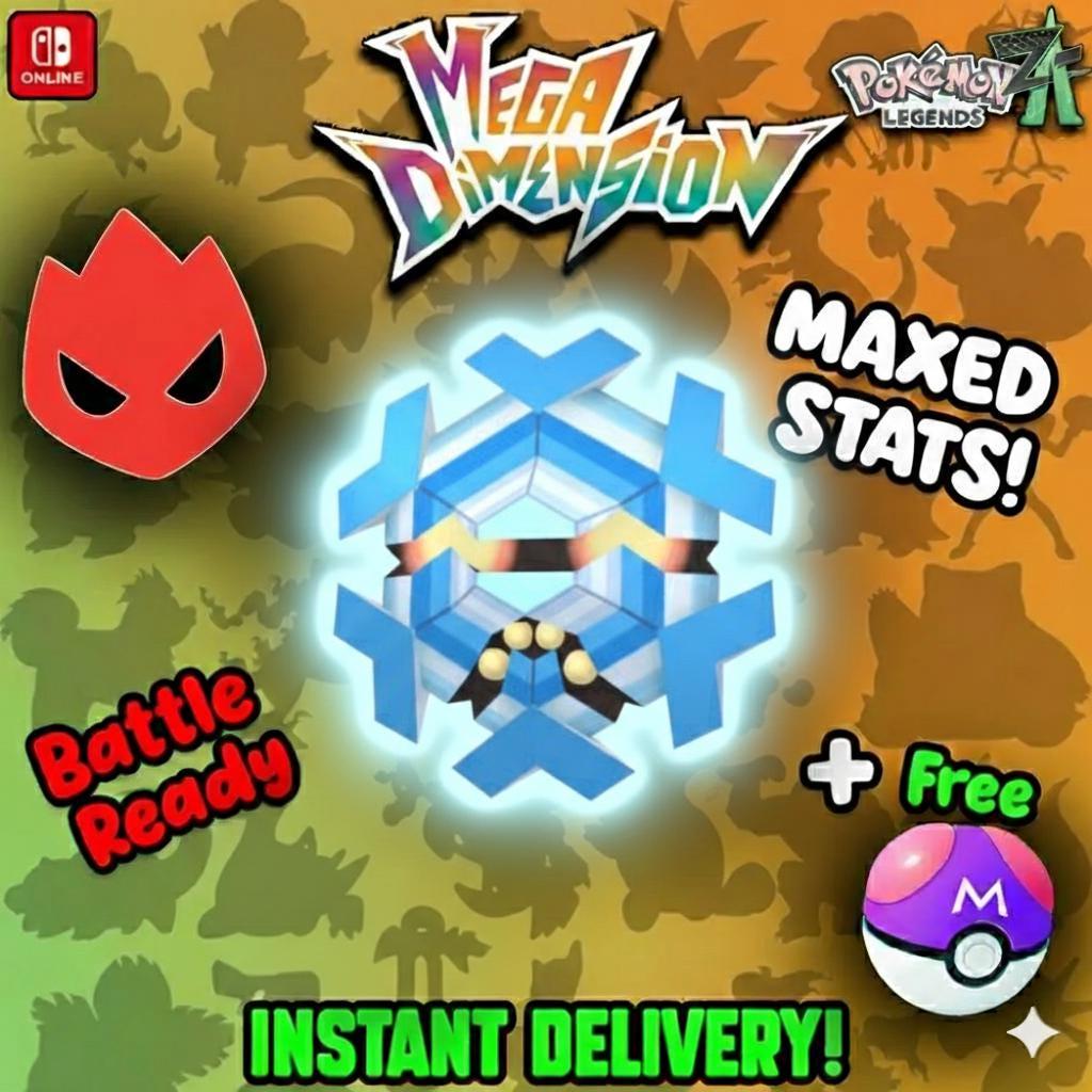 Shiny Alpha Cryogonal Pokémon Legends ZA 6IV Competitive Battle Ready - Pokémon Legends: Z-A digital Pokémon trade by