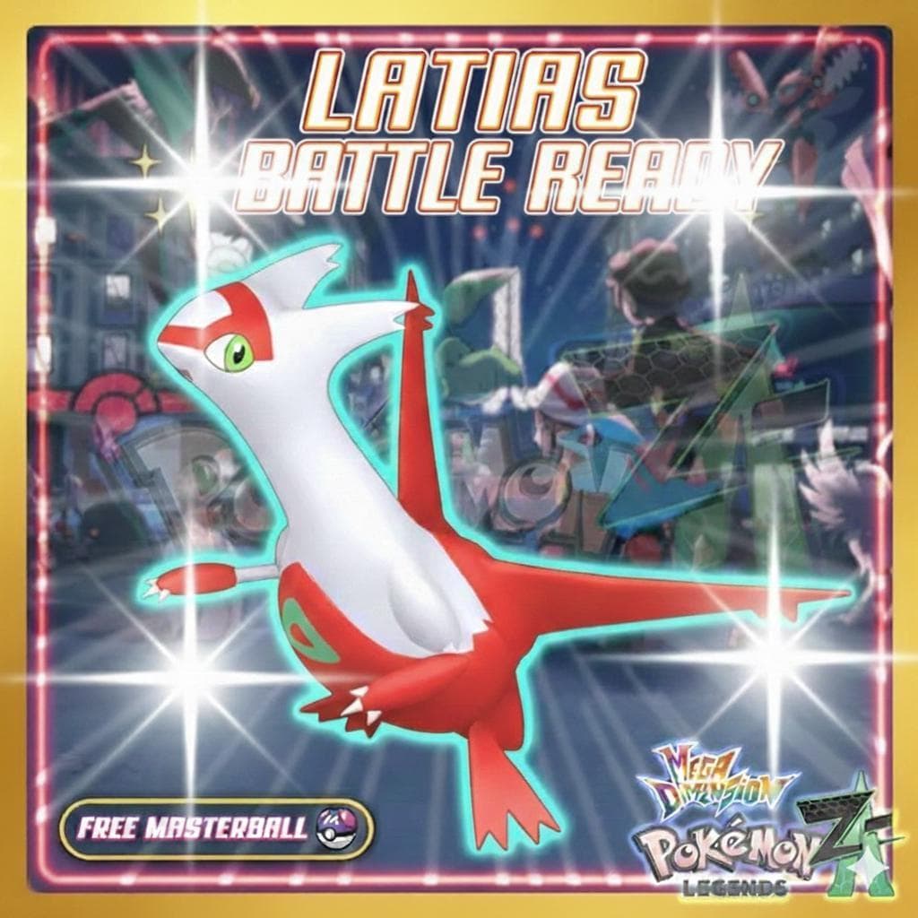 Non Shiny 6IV Latias Pokemon Legends Za Mega Dimension DLC 6IV Competitive Battle - Pokémon Legends: Z-A digital Pokémon