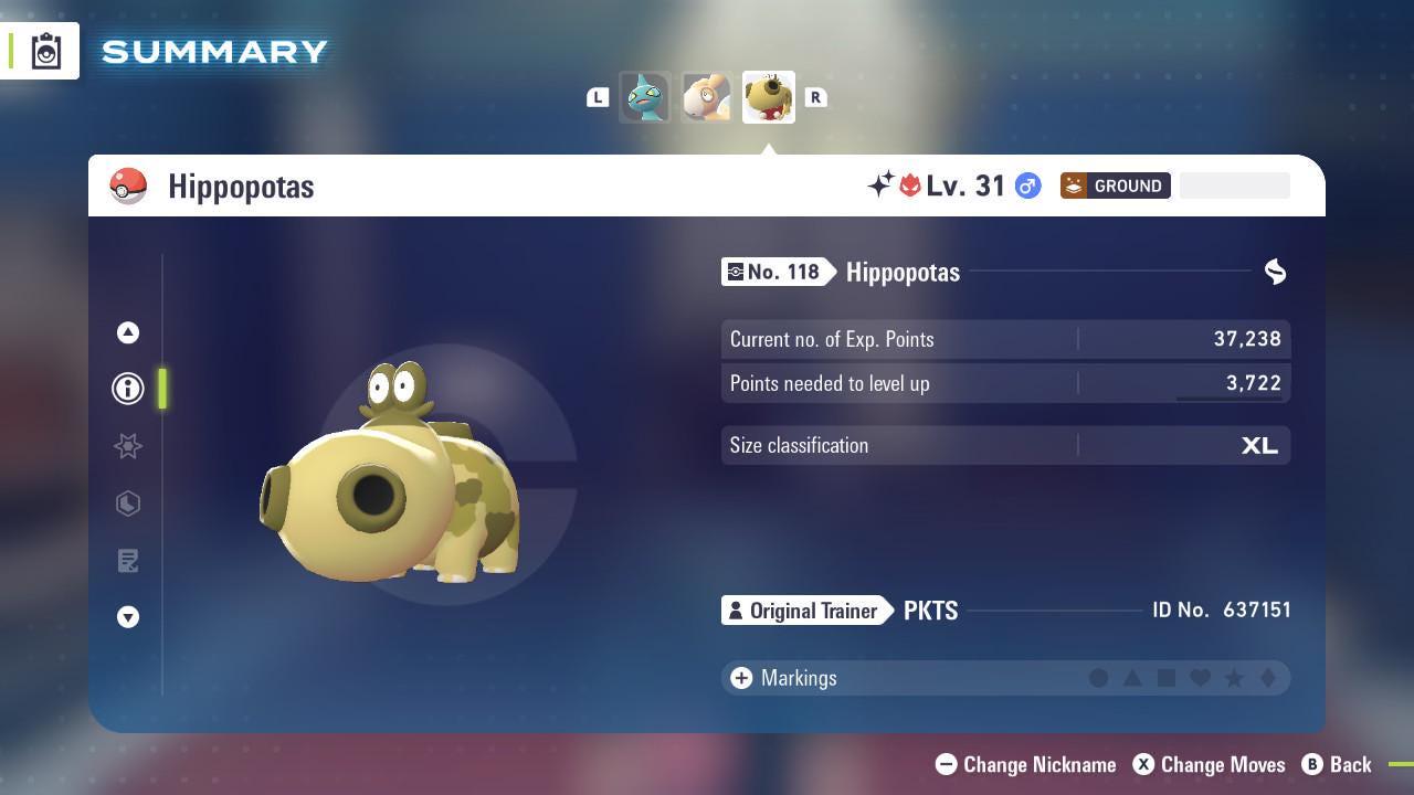 Shiny Alpha Hippopotas Pokémon Legends ZA 6IV Competitive Battle Ready - Pokémon Legends: Z-A digital Pokémon trade image 2