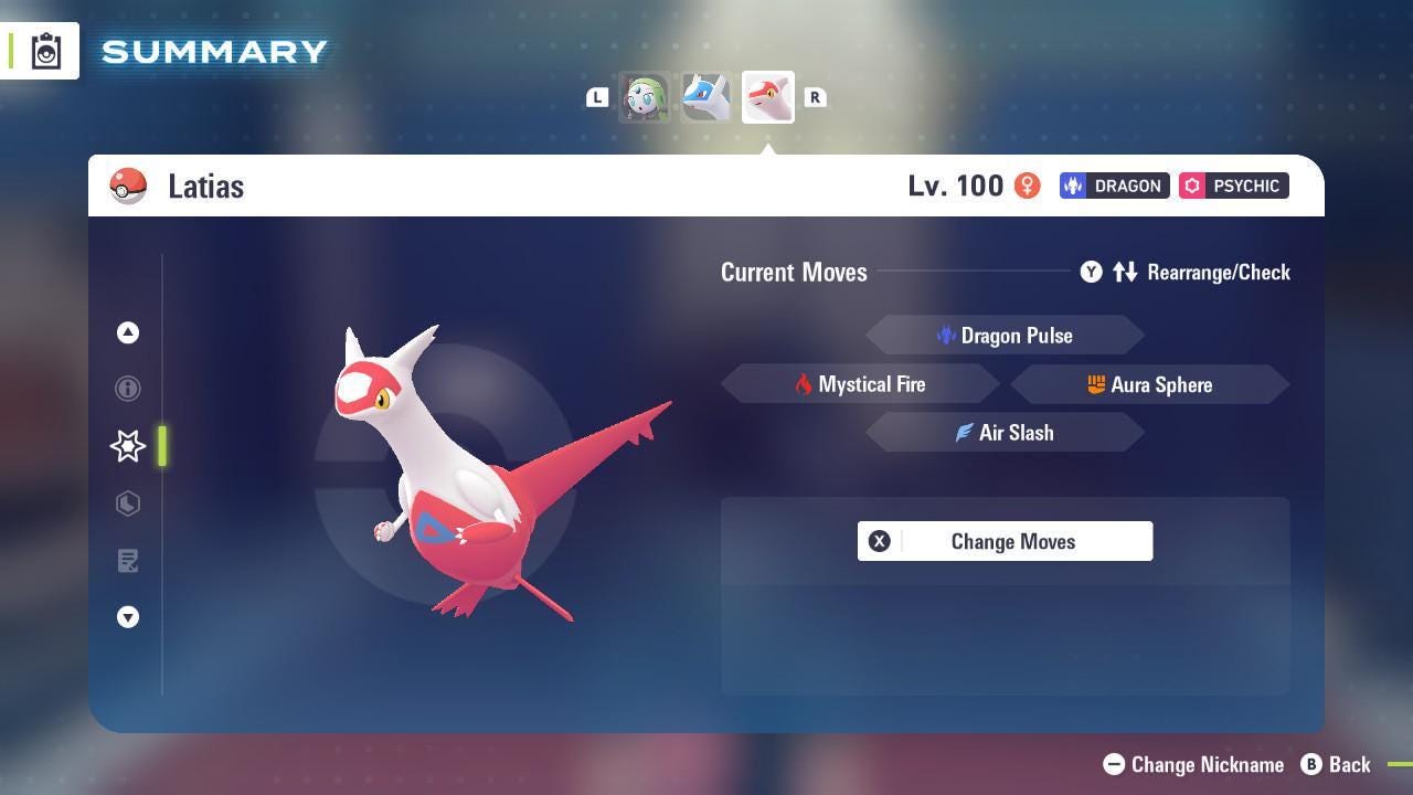 Non Shiny 6IV Latias Pokemon Legends Za Mega Dimension DLC 6IV Competitive Battle - Pokémon Legends: Z-A digital Pokémon
