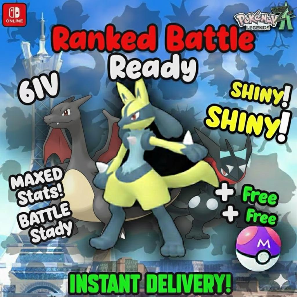 Pokemon ZA Competitive Meta Pack Legends ZA Shiny 6IV Pokémon Legends ZA 6IV - Pokémon Legends: Z-A digital Pokémon trade by