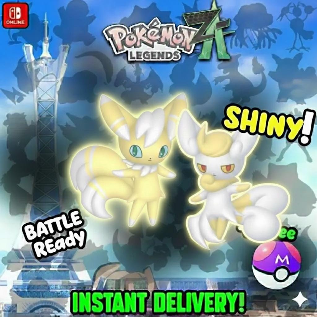 Pokemon ZA MEOWSTIC Duo Pack Shiny 6IV Pokémon Legends ZA 6IV Competitive Battle - Pokémon Legends: Z-A digital Pokémon trade