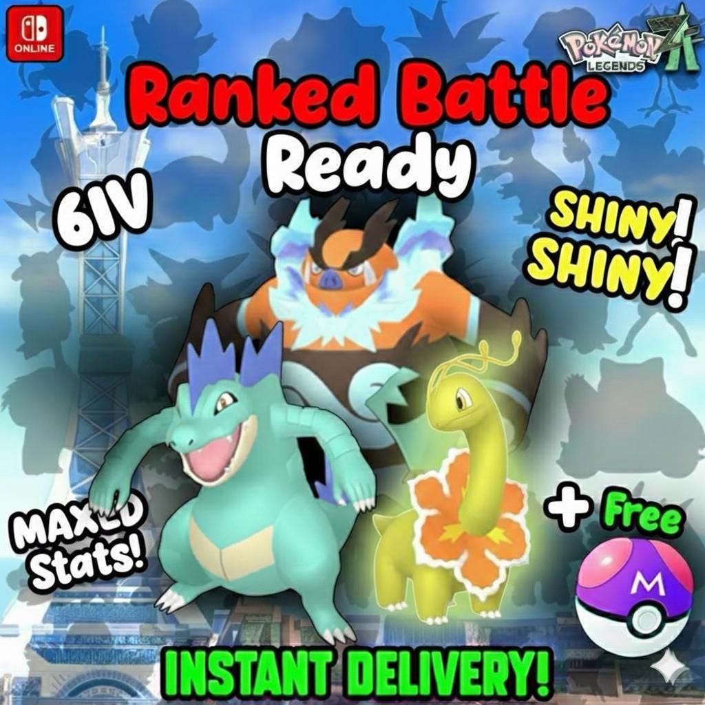 Pokemon Za Final STARTER Pack Legends ZA Shiny 6IV Pokémon Legends ZA 6IV - Pokémon Legends: Z-A digital Pokémon trade by