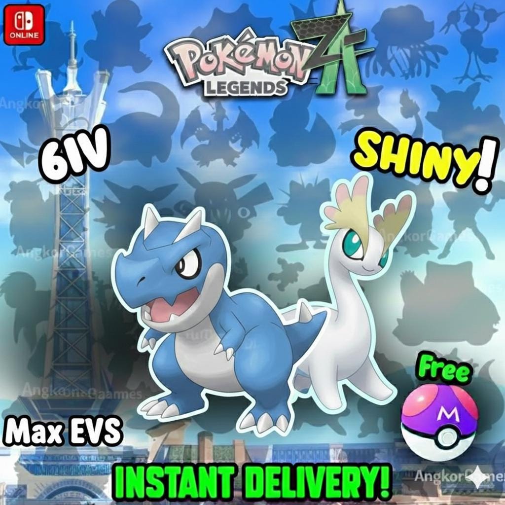 Pokemon Za FOSSIL Pack KALOS Shiny 6IV Pokémon Legends ZA 6IV Competitive Battle - Pokémon Legends: Z-A digital Pokémon trade