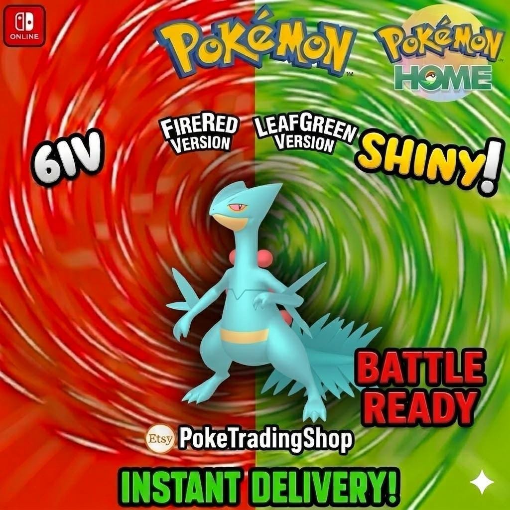 SHINY SCEPTILE Pokémon FireRed LeafGreen 6IV Competitive Battle Ready