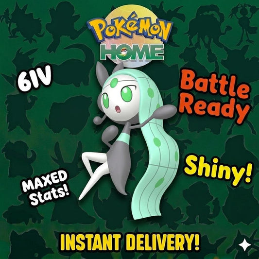 Pokemon HOME Shiny 6IV Meloetta Battle Ready Custom Ot Event Sv Trade FAST DELIVERY Ready