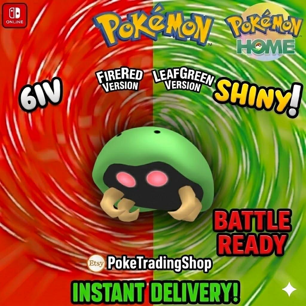 SHINY KABUTO Pokémon FireRed LeafGreen 6IV Competitive Battle Ready - Pokémon HOME digital Pokémon trade by PokeTradingShop