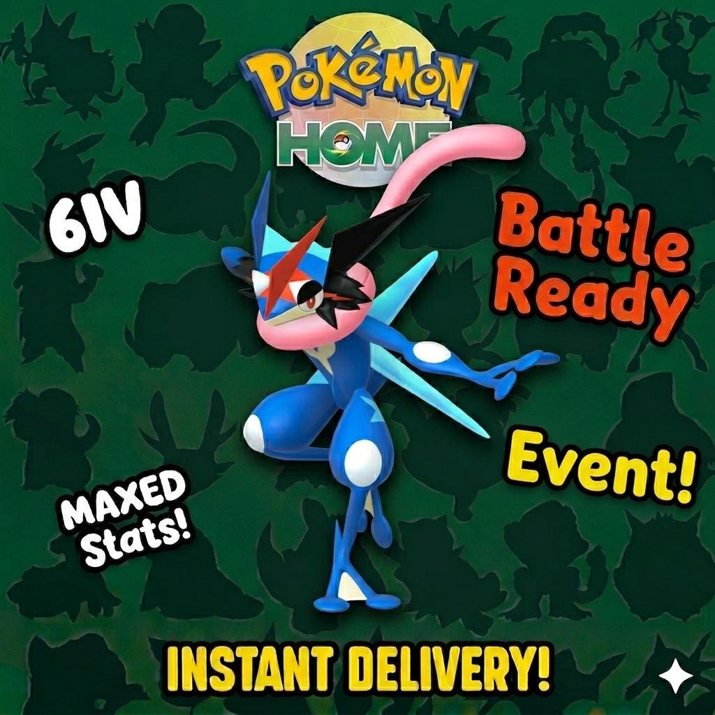 Pokemon HOME Ash GRENINJA Battle Bond EVENT 6IV Pokemon Scarlet Violet Pokemon - Pokémon Scarlet & Violet digital Pokémon
