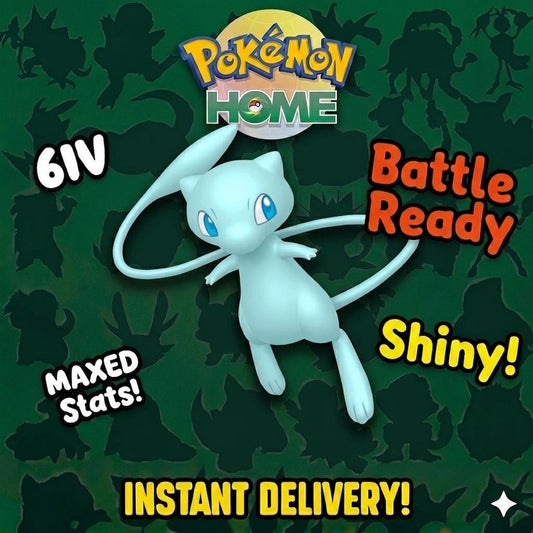 Shiny Event Faraway Island Mew Pokémon HOME Trade Level 30 Hoenn Region 2005 - Pokémon Scarlet & Violet digital Pokémon trade