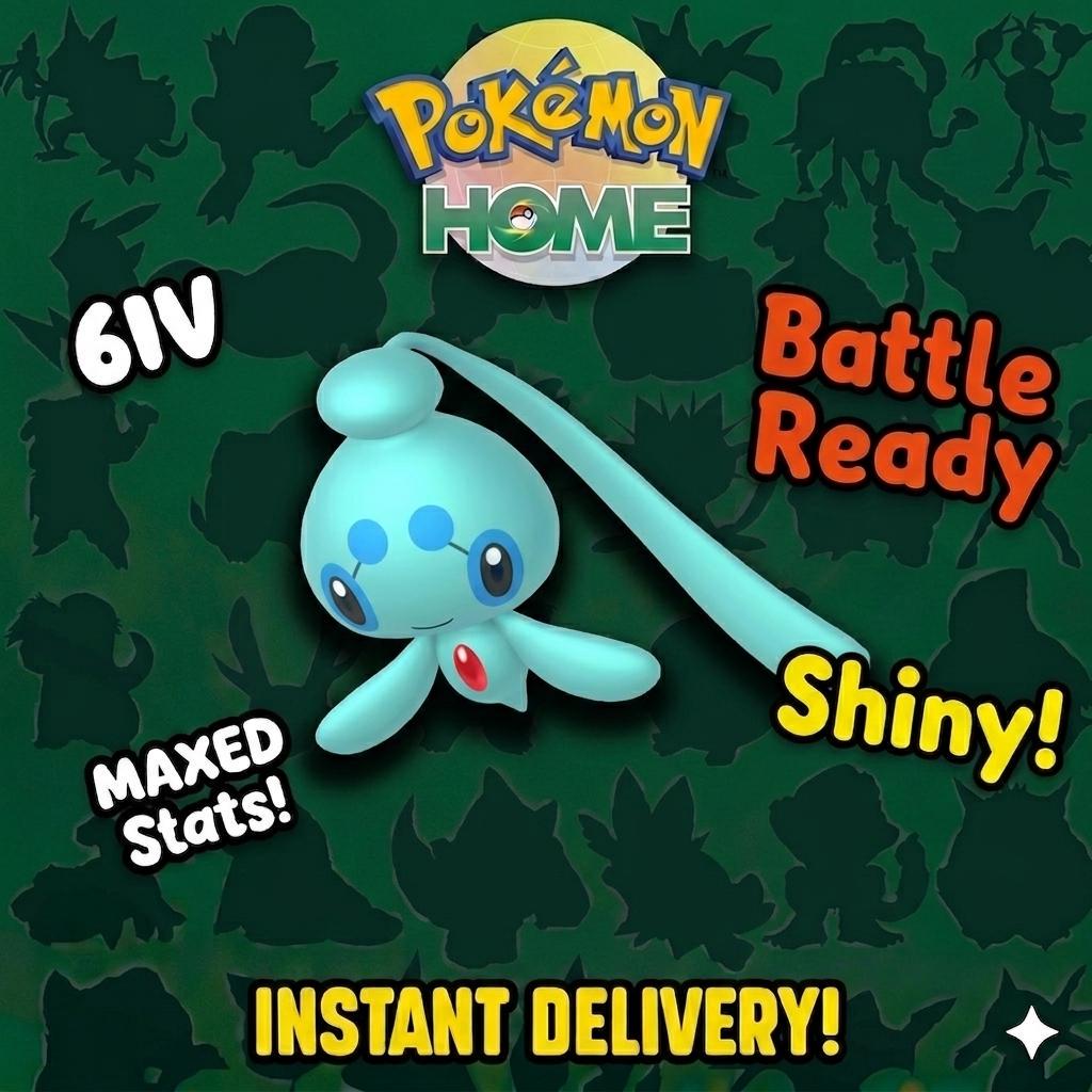 Shiny PHIONE Pokémon HOME 6IV Competitive Battle Ready - Pokémon Scarlet & Violet digital Pokémon trade by PokeTradingShop