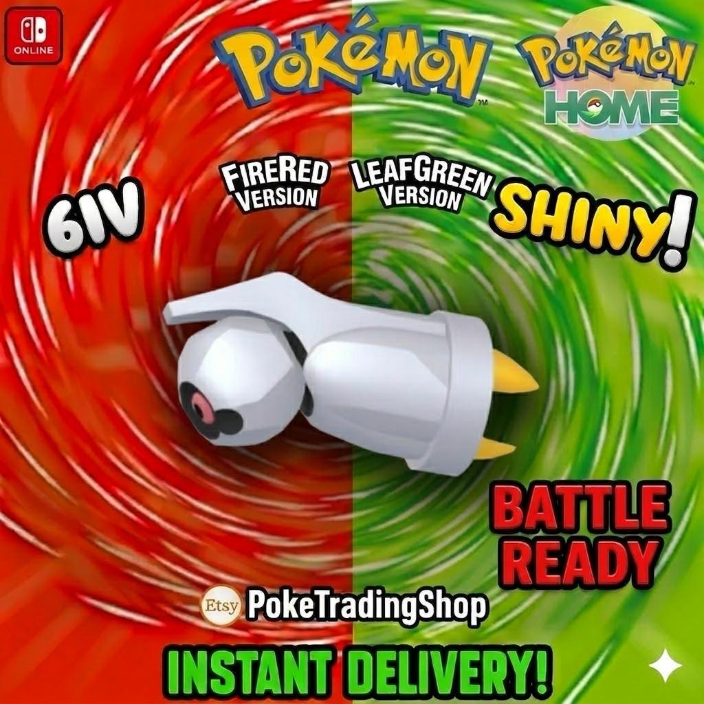 SHINY BELDUM Pokémon FireRed LeafGreen 6IV Competitive Battle Ready - Pokémon HOME digital Pokémon trade by PokeTradingShop