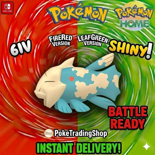 SHINY RELICANTH Pokémon FireRed LeafGreen 6IV Competitive Battle Ready - Pokémon HOME digital Pokémon trade by