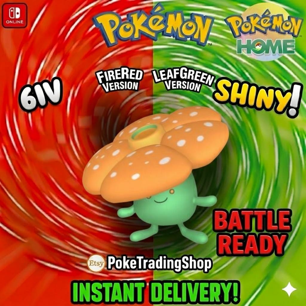 SHINY VILEPLUME Pokémon FireRed LeafGreen 6IV Competitive Battle Ready - Pokémon HOME digital Pokémon trade by