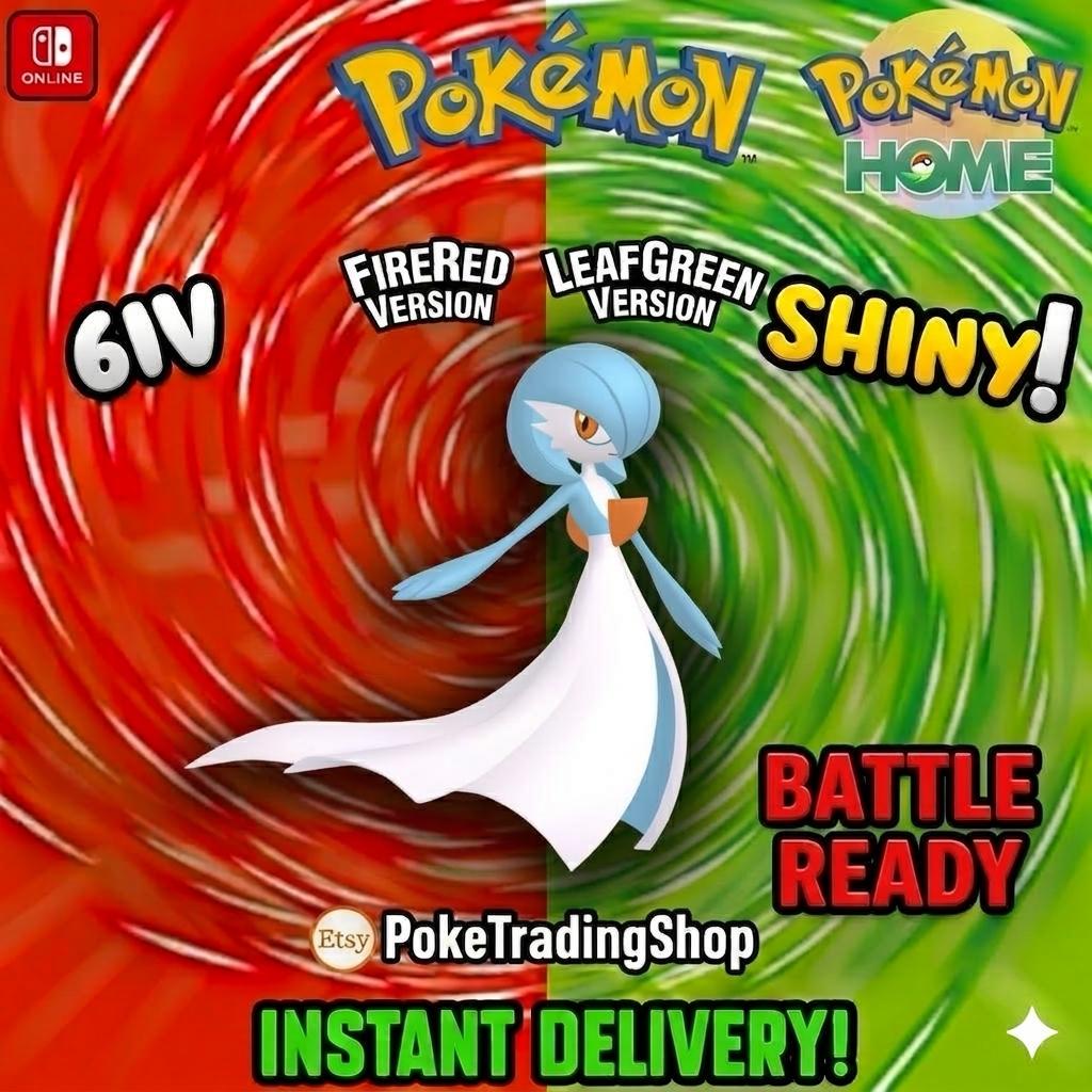 SHINY GARDEVOIR Pokémon FireRed LeafGreen 6IV Competitive Battle Ready - Pokémon HOME digital Pokémon trade by