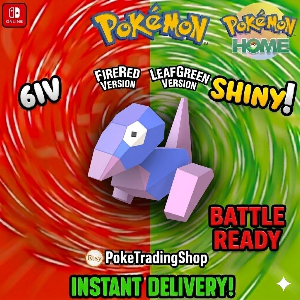 SHINY PORYGON Pokémon FireRed LeafGreen 6IV Competitive Battle Ready - Pokémon HOME digital Pokémon trade by PokeTradingShop