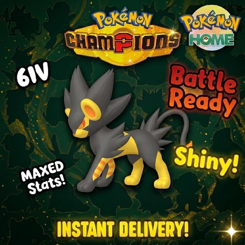Shiny Luxray Pokémon Champions 6IV Competitive Battle Ready - Pokémon HOME digital Pokémon trade by PokeTradingShop