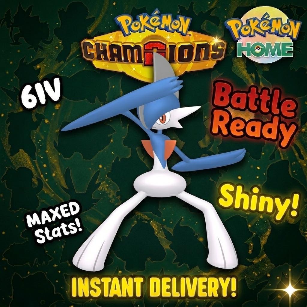 Shiny Gallade Pokémon Champions 6IV Competitive Battle Ready - Pokémon HOME digital Pokémon trade by PokeTradingShop