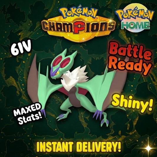 Shiny Noivern Pokémon Champions 6IV Competitive Battle Ready - Pokémon HOME digital Pokémon trade by PokeTradingShop