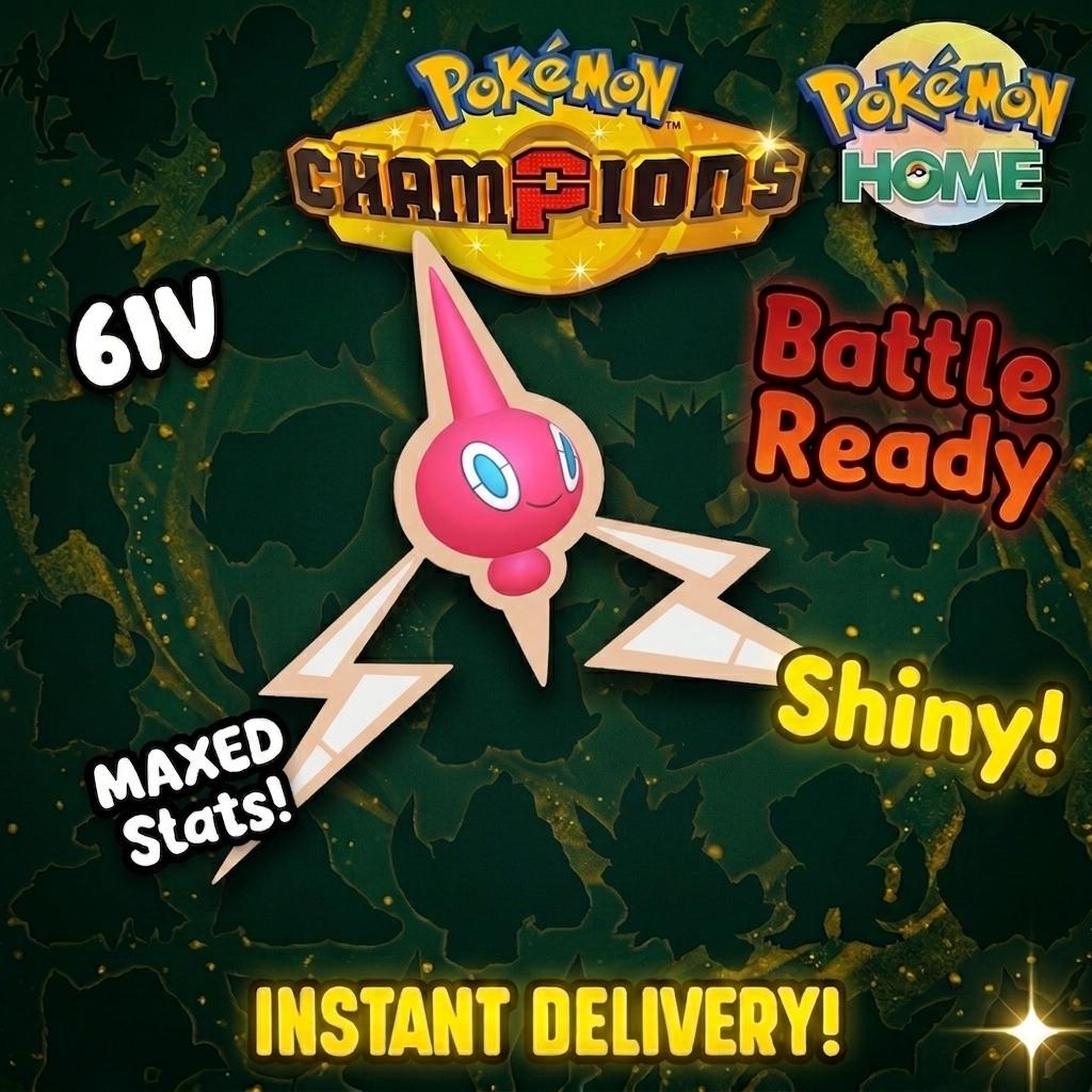 Shiny Rotom Pokémon Champions 6IV Competitive Battle Ready - Pokémon HOME digital Pokémon trade by PokeTradingShop