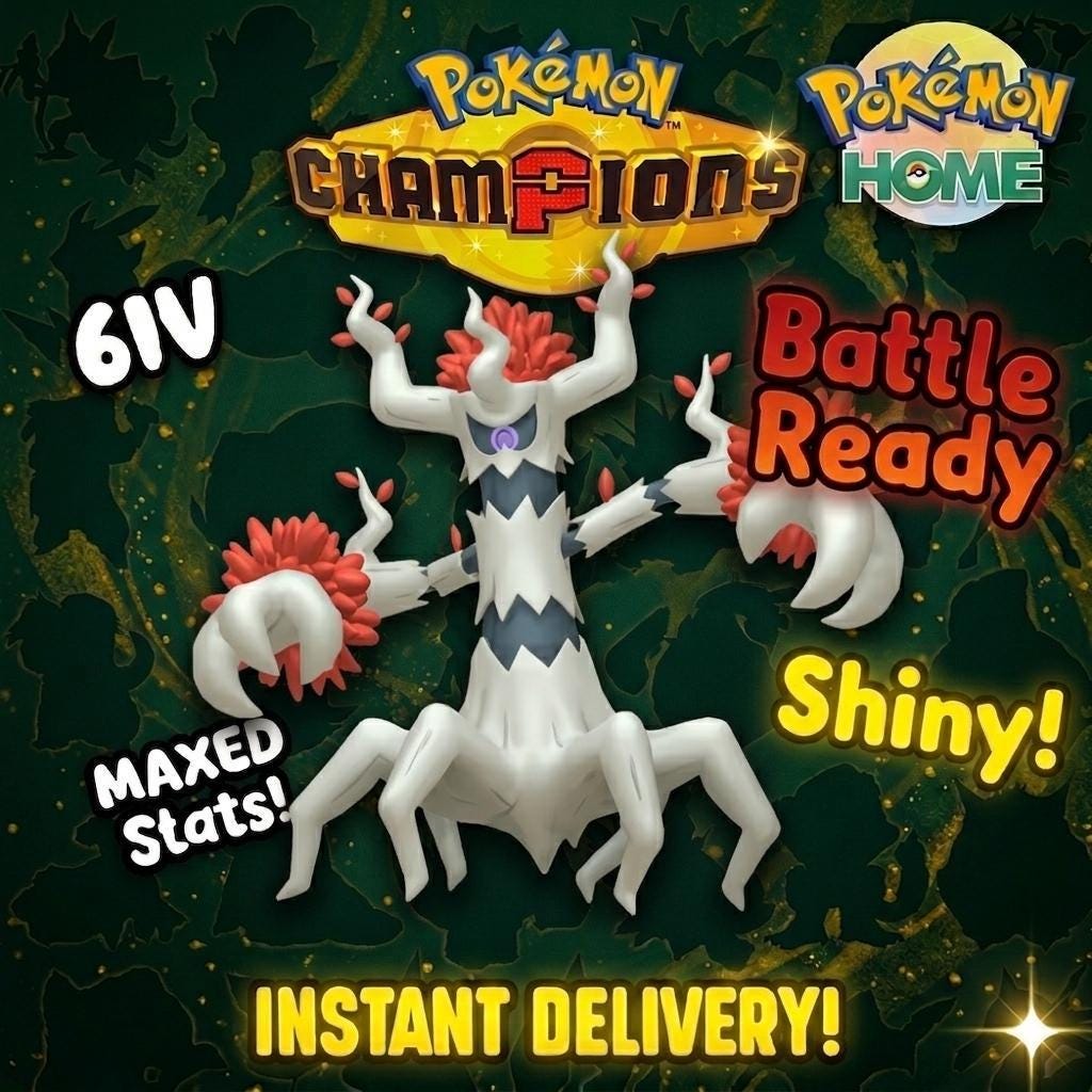 Shiny Trevenant Pokémon Champions 6IV Competitive Battle Ready - Pokémon HOME digital Pokémon trade by PokeTradingShop